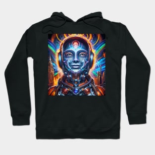 Hyperdimensional Android (5.1) - Trippy Psychedelic Art Hoodie